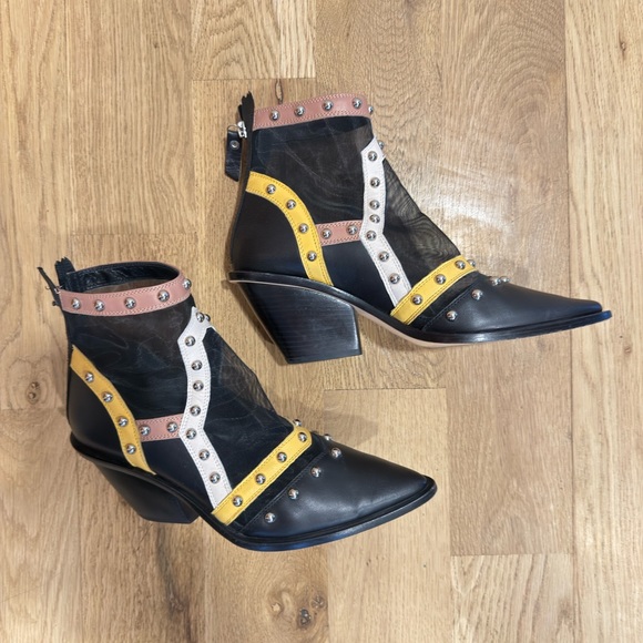 Black mesh booties by AGL - Picture 4 of 8